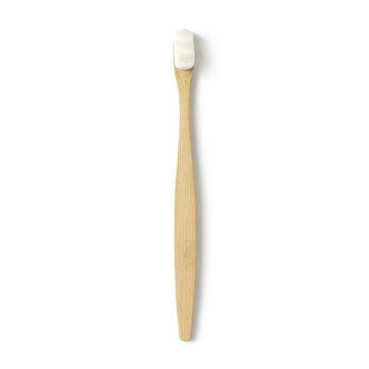 Wukusy natural wooden handle toothbrush with case, featuring eco-friendly design and soft bristles for effective oral cleaning.