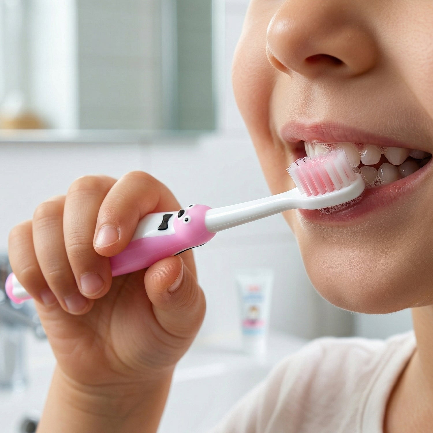 Kids cartoon toothbrush set with airplane toy, featuring two colorful Wukusy toothbrushes designed for children.