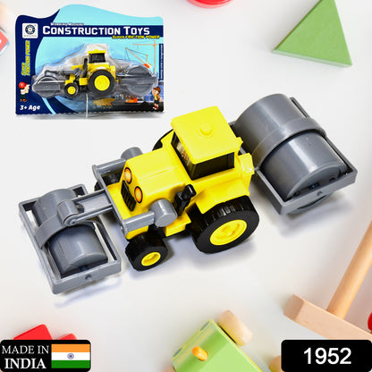 Wukusy 1952 Mini Friction Power Construction Excavator Loader toy for kids, featuring realistic details and durable plastic construction.