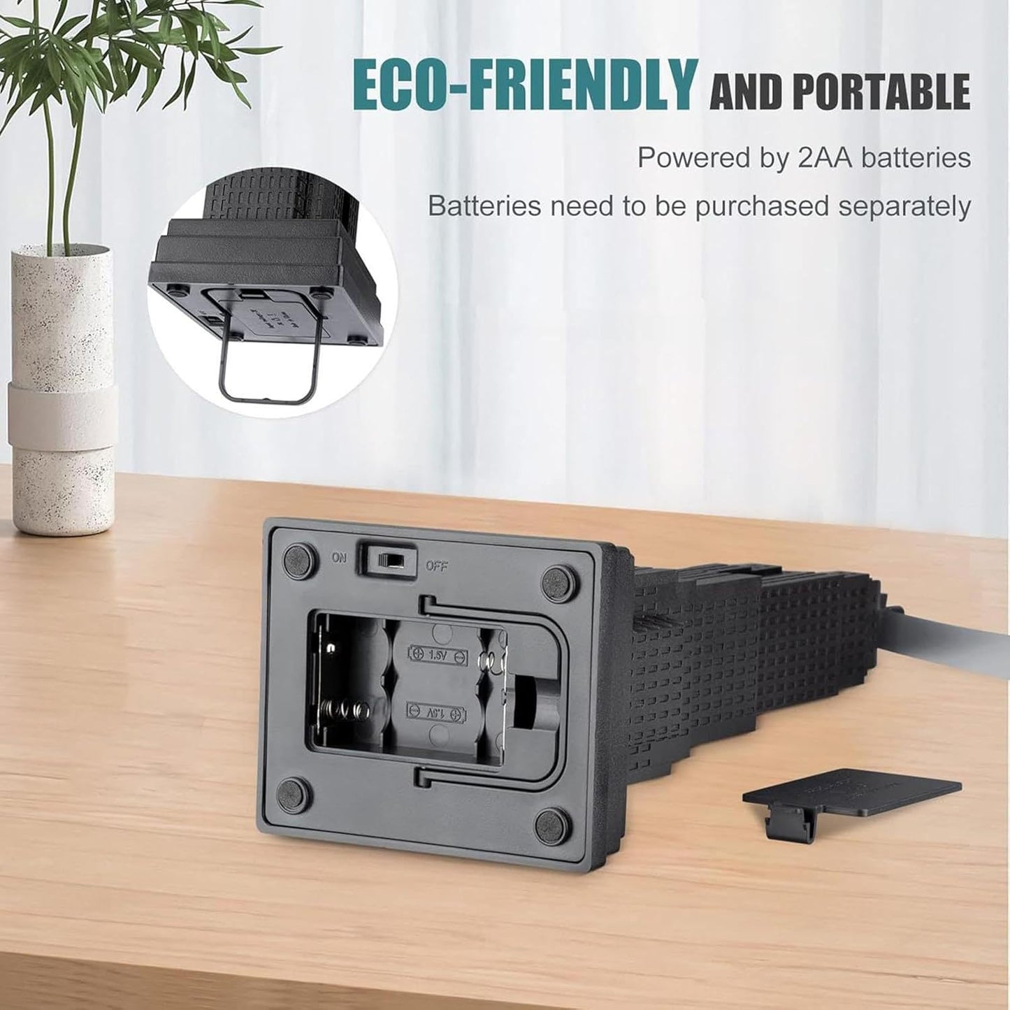 Wukusy fly repeller tabletop fan set with three food protection fans to keep flies away from dining tables.