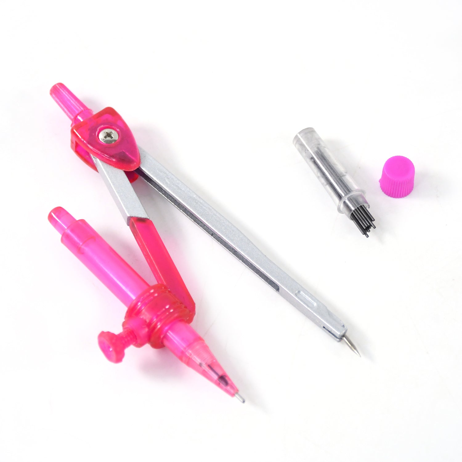 Wukusy 4-in-1 student geometry compass set with metal compasses and accessories for precise drawing and measurement.