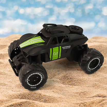 Wukusy Electroplay remote control monster truck toy set with a colorful monster truck and remote control, ideal for kids' playtime.