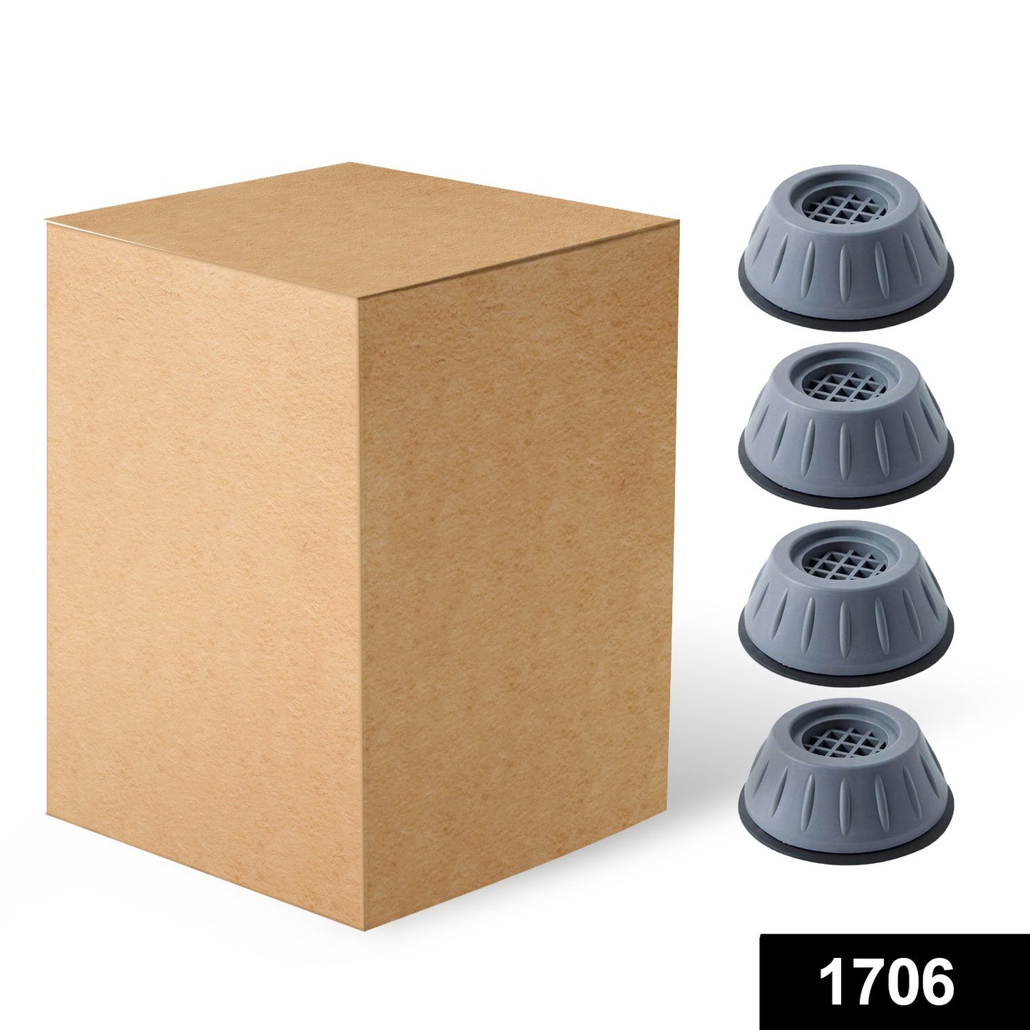 Wukusy 1706 machine leveling feet with anti-walk pads and shock absorption for furniture lifting and stabilization.