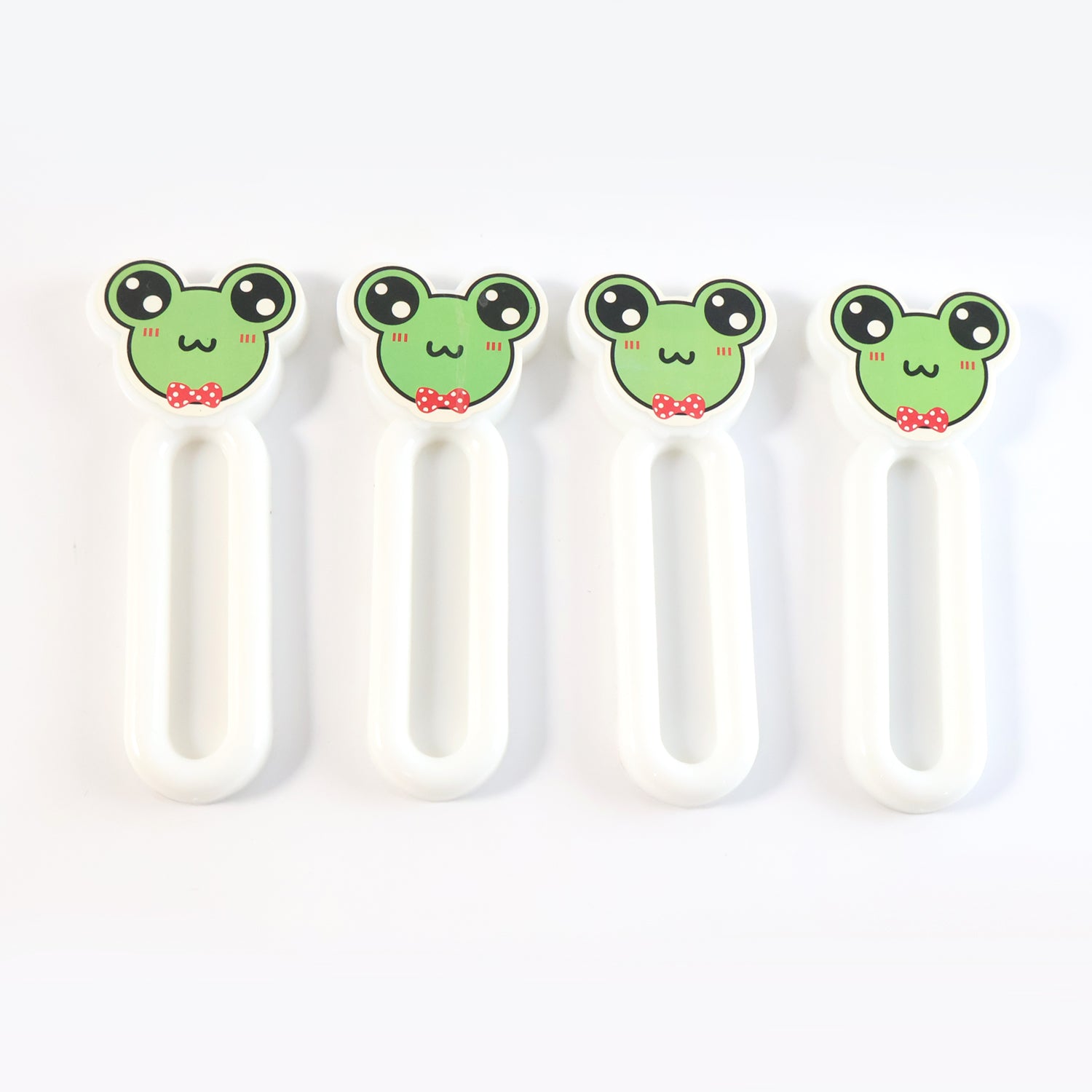Set of four Wukusy Self Stick Push Pull Helpers for home and kitchen, designed to assist with opening doors and drawers easily.