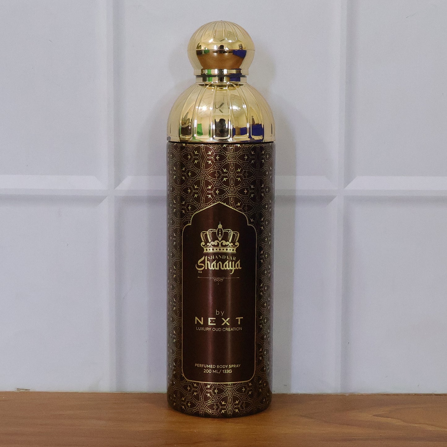 Wukusy Next Shandaar Shandiya premium perfumed body spray 200ml bottle with floral and fresh scent design