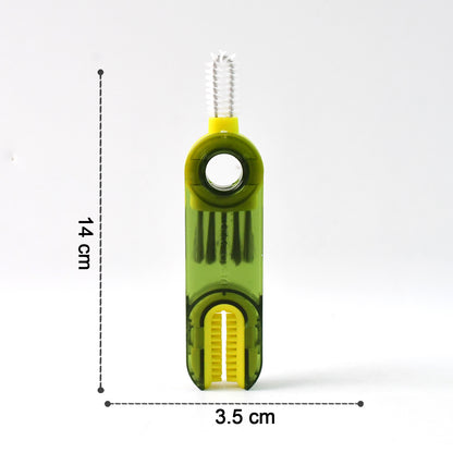 Wukusy 2-in-1 multipurpose cleaning brush tool with ergonomic handle and versatile brush heads for household cleaning tasks.