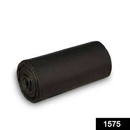 Black Wukusy medium-sized garbage bags, 24x32 inches, made of durable material for waste disposal.