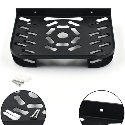 Wukusy TV setup box stand holding various technical devices, designed for organizing and supporting setup boxes.