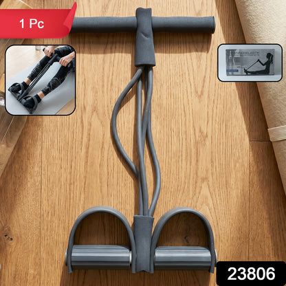 Wukusy portable resistance exerciser with pull rope and foot pedal support for versatile strength training workouts.