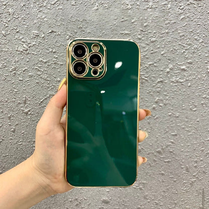 Wukusy 6D chrome hard protection case for Realme smartphones, showcasing sleek metallic finish and durable mobile accessory design.