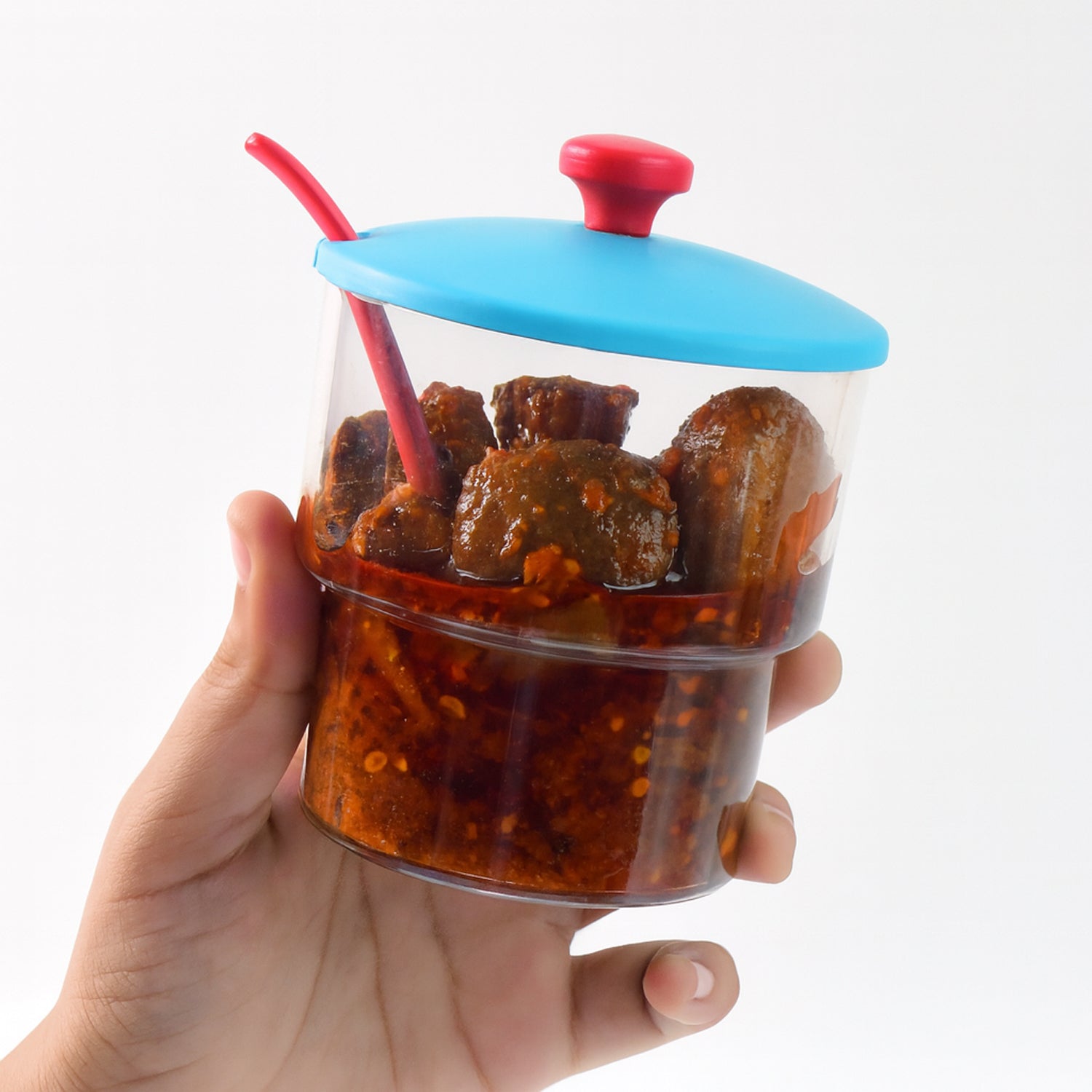 Wukusy Supermom 4x pickle jars with salt and pepper storage set, featuring clear glass jars with black lids and label holders.