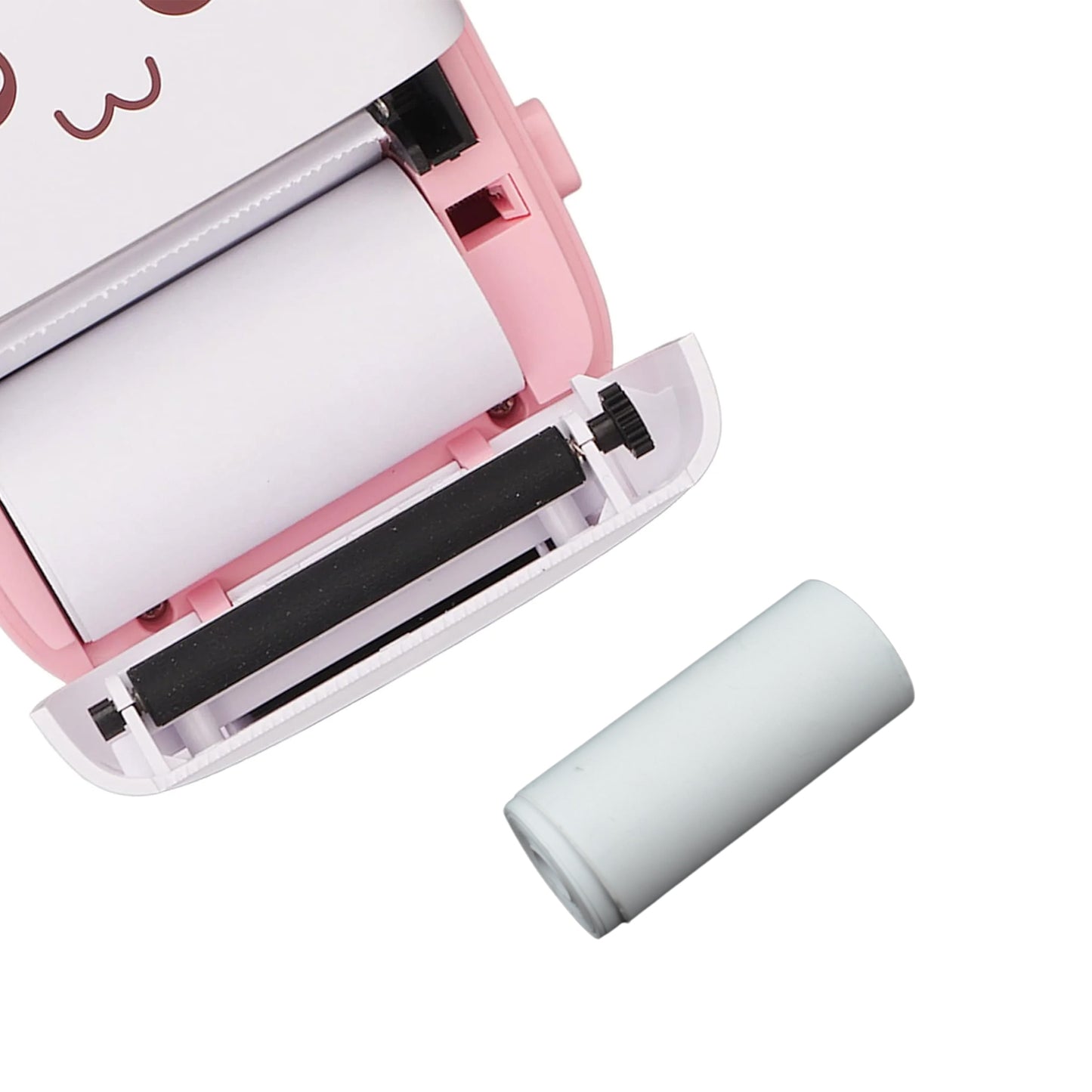 Wukusy small thermal printer paper roll for portable printing, aging resistant with vibrant color rendering, suitable for travel use.