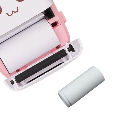 Wukusy small thermal printer paper roll for portable printing, aging resistant with vibrant color rendering, suitable for travel use.