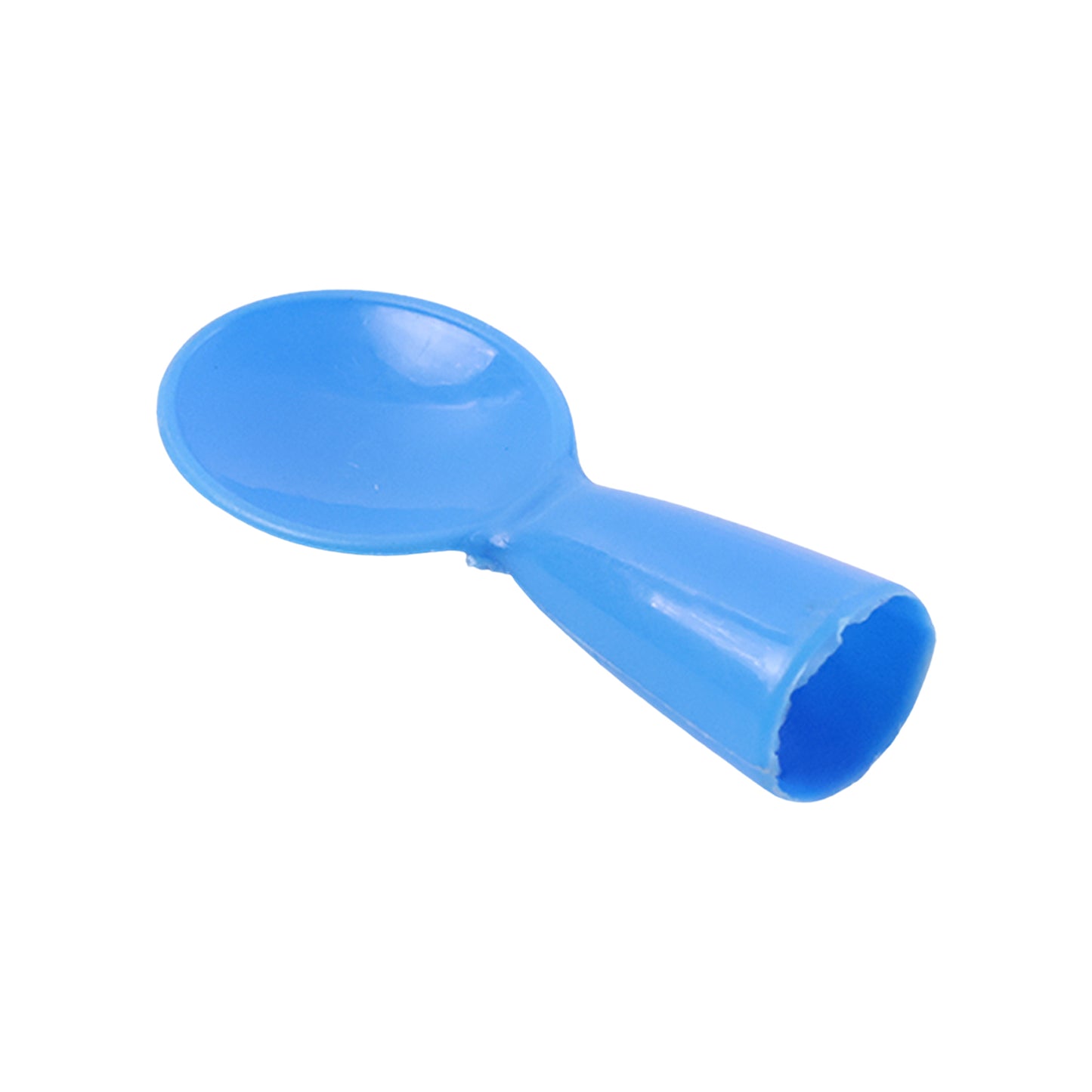 Mini Finger Spoon Toy by Wukusy, a small colorful silicone spoon designed for finger play and sensory fun.