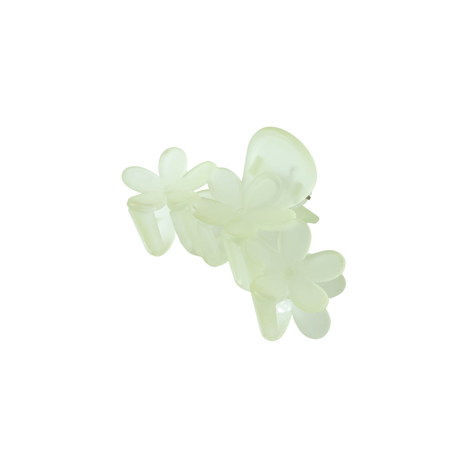 Wukusy elegant floral design hair claw clip for women, showcasing intricate flower patterns on a stylish hair accessory.
