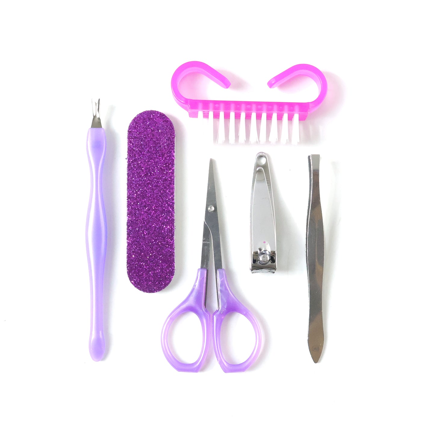Wukusy 6-in-1 manicure and pedicure nail care kit with various tools for grooming and nail maintenance.