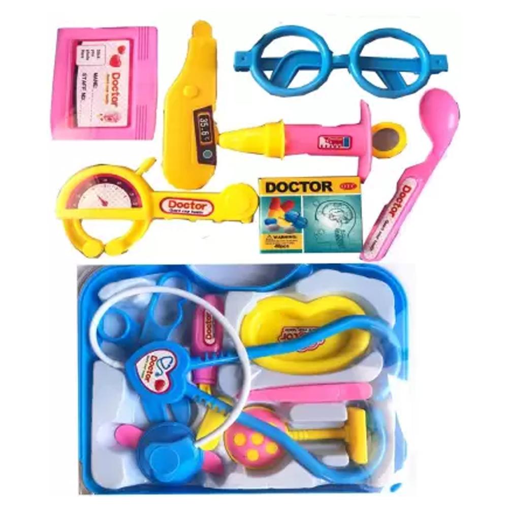 Colorful 1903 Kids Doctor Set toy kit by Wukusy with medical tools for boys and girls, perfect for pretend play and role-playing.