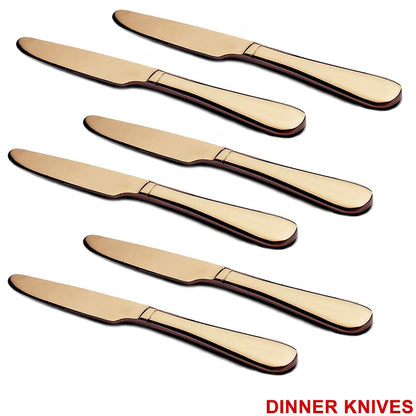 Wukusy 24-piece kitchen flatware set with forks and spoons displayed in a gift box, showcasing stainless steel utensils for dining.