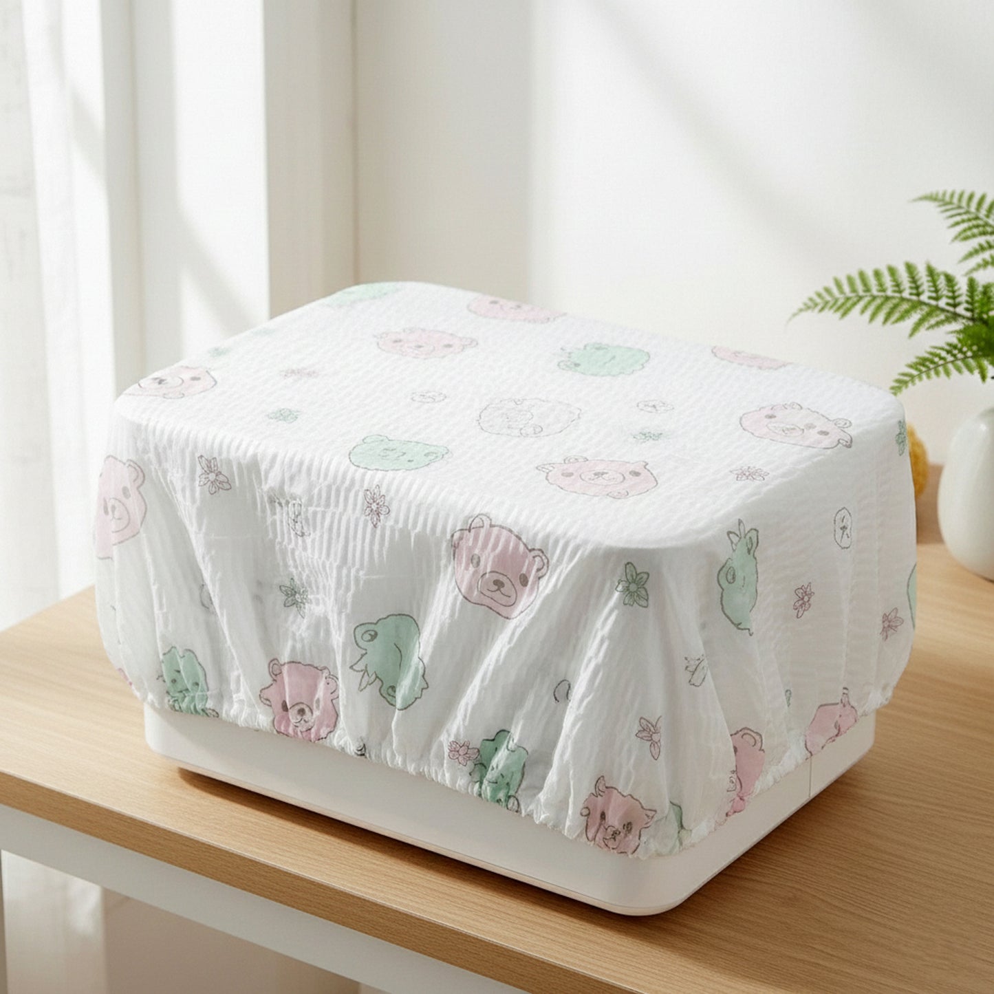 Reusable Wukusy split air conditioner dust protection cover, B-grade quality, with adjustable fit and breathable fabric for outdoor units.