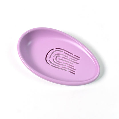 Wukusy plastic soap dish with drain, double-layer design, suitable for home and kitchen use, shown with soap holder in image.