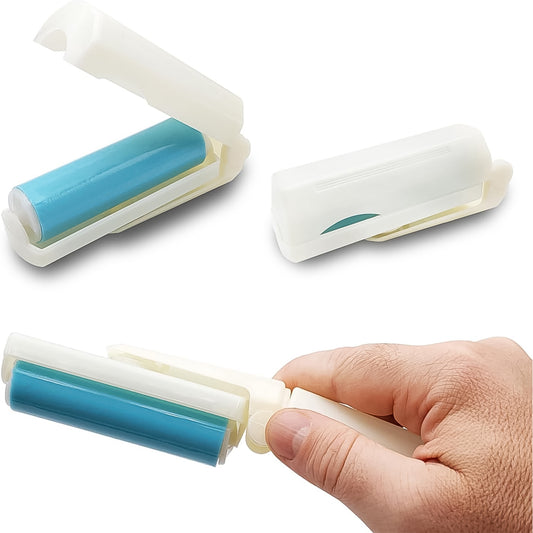 Wukusy reusable lint roller with mixed color handle, designed for removing pet hair and lint from clothing and upholstery.