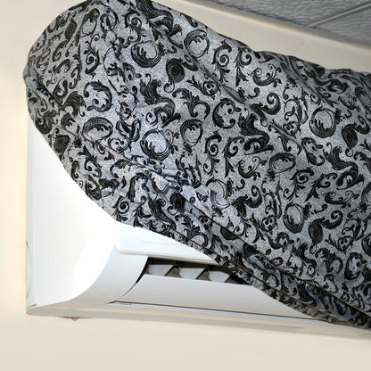 Stretchable Wukusy 7207 ac cover protecting against dust, insects, and corrosion for winter use in home improvement.