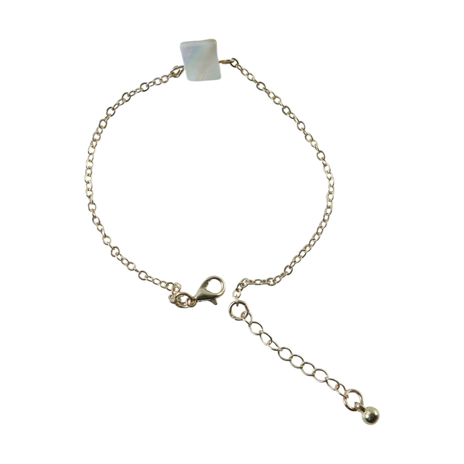 Elegant Wukusy adjustable chain bracelet with mixed design, featuring intricate links and stylish details on a neutral background.