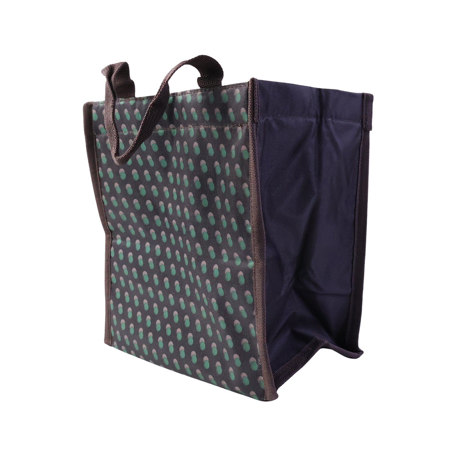 Reusable Wukusy multipurpose carry bag, 23x22 cm, with sturdy handles and eco-friendly fabric for shopping and storage.