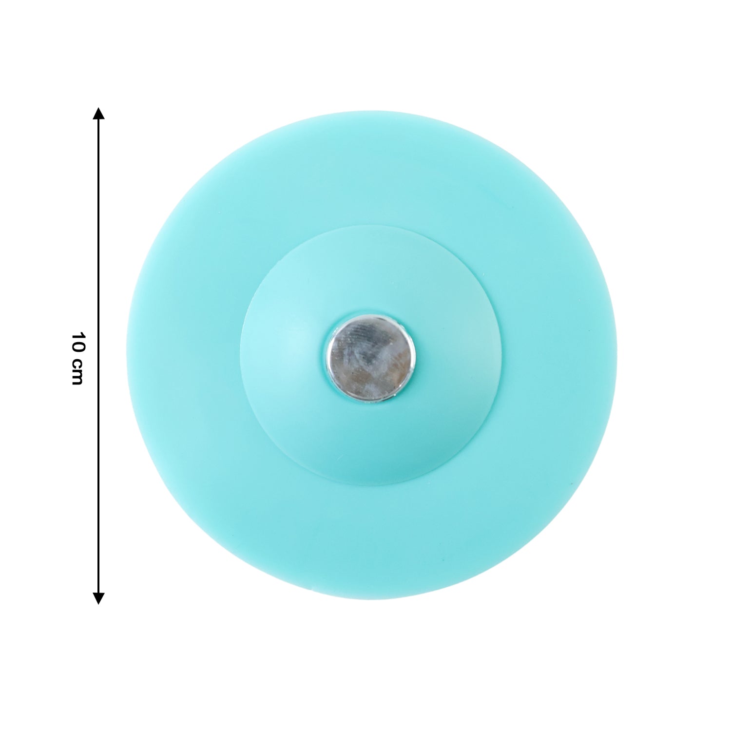Flexible silicone sink drain cover with hair catcher and strainer, designed to fit standard kitchen and bathroom drains.
