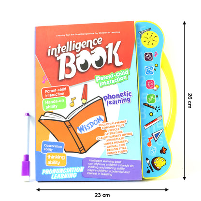Wukusy Interactive Intelligence Learning Book with Sound Phonics, featuring colorful pages for early reading skills.