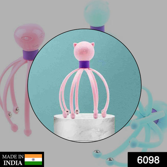 Wukusy 6098 Octopus Stress Relief Therapeutic Scalp Massager with flexible tentacle design for relaxing scalp massage