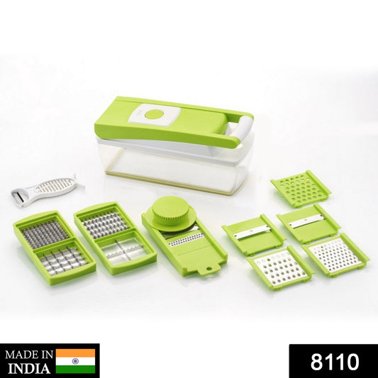 Wukusy 8110 House Of Sensation Snowpearl 14-in-1 Quick Dicer for efficient vegetable and fruit chopping.