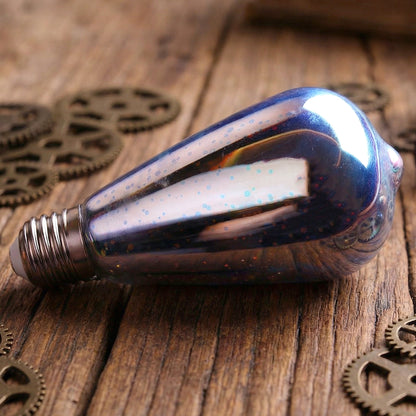 Wukusy 3D firework LED decorative bulb light for home decoration, creating a vibrant night ambience with colorful glowing fireworks.