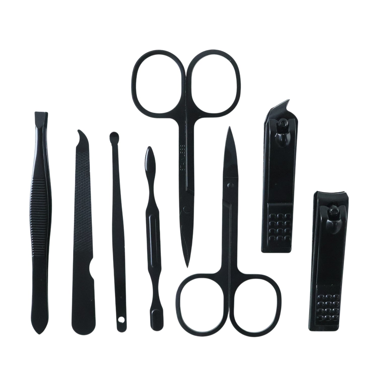 Wukusy 7-in-1 premium manicure and pedicure grooming kit with various tools in a compact case, ideal for personal nail care.