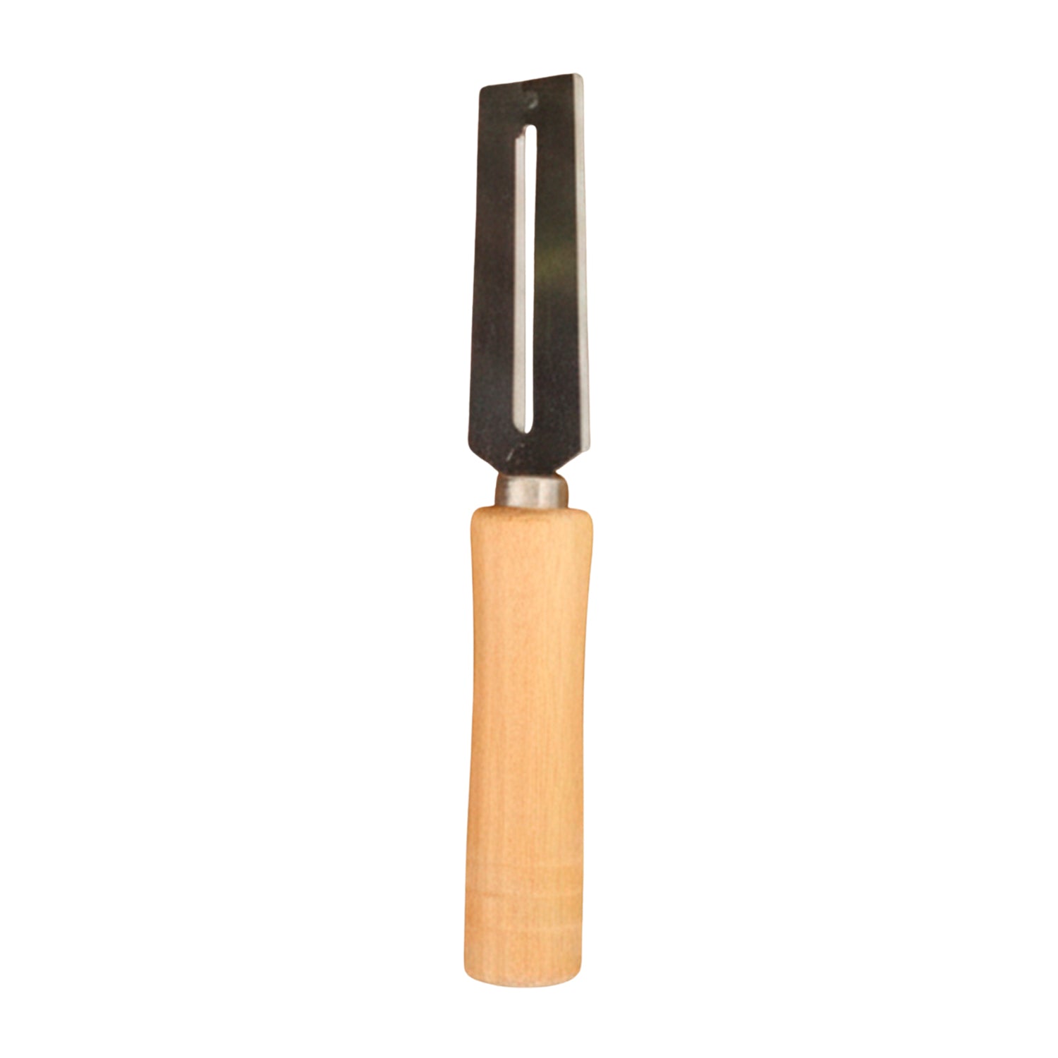 Wukusy stainless steel vegetable peeler with ergonomic handle, designed for peeling fruits and vegetables efficiently.