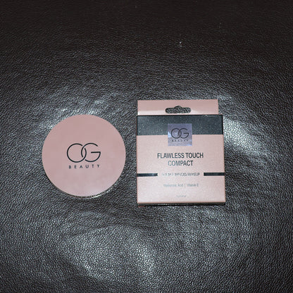 Wukusy Og Beauty Frappe Flawless Touch Compact Powder in 9g, featuring a sleek compact design for a smooth, flawless finish.