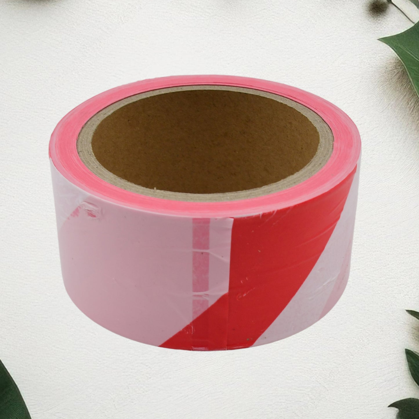 Wukusy safety warning tape for construction barriers, non-adhesive, 100 meters long and 5cm wide, used in home improvement projects.