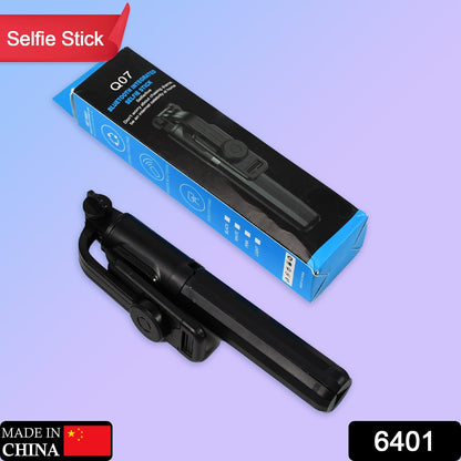 Wukusy 6401 Bluetooth selfie stick and portable phone tripod stand for mobile devices, showing adjustable arm and phone holder.