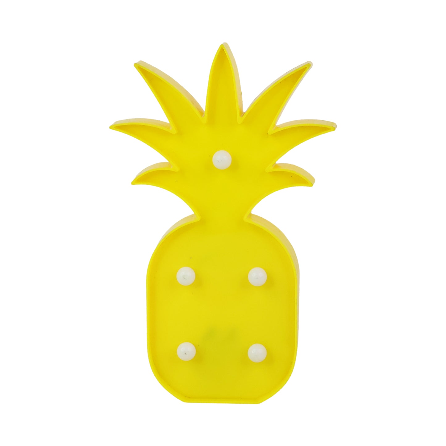 Pineapple-shaped LED decorative night light by Wukusy, showcasing a yellow pineapple design with glowing LED lights for home decor.