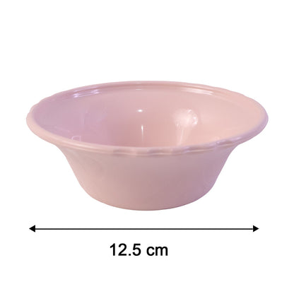Set of six multicolour unbreakable plastic serving bowls by Wukusy, perfect for kitchen and dining use.