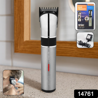 Wukusy Orbit rechargeable hair trimmer for men with ergonomic design, shown with precision blades for grooming and trimming.