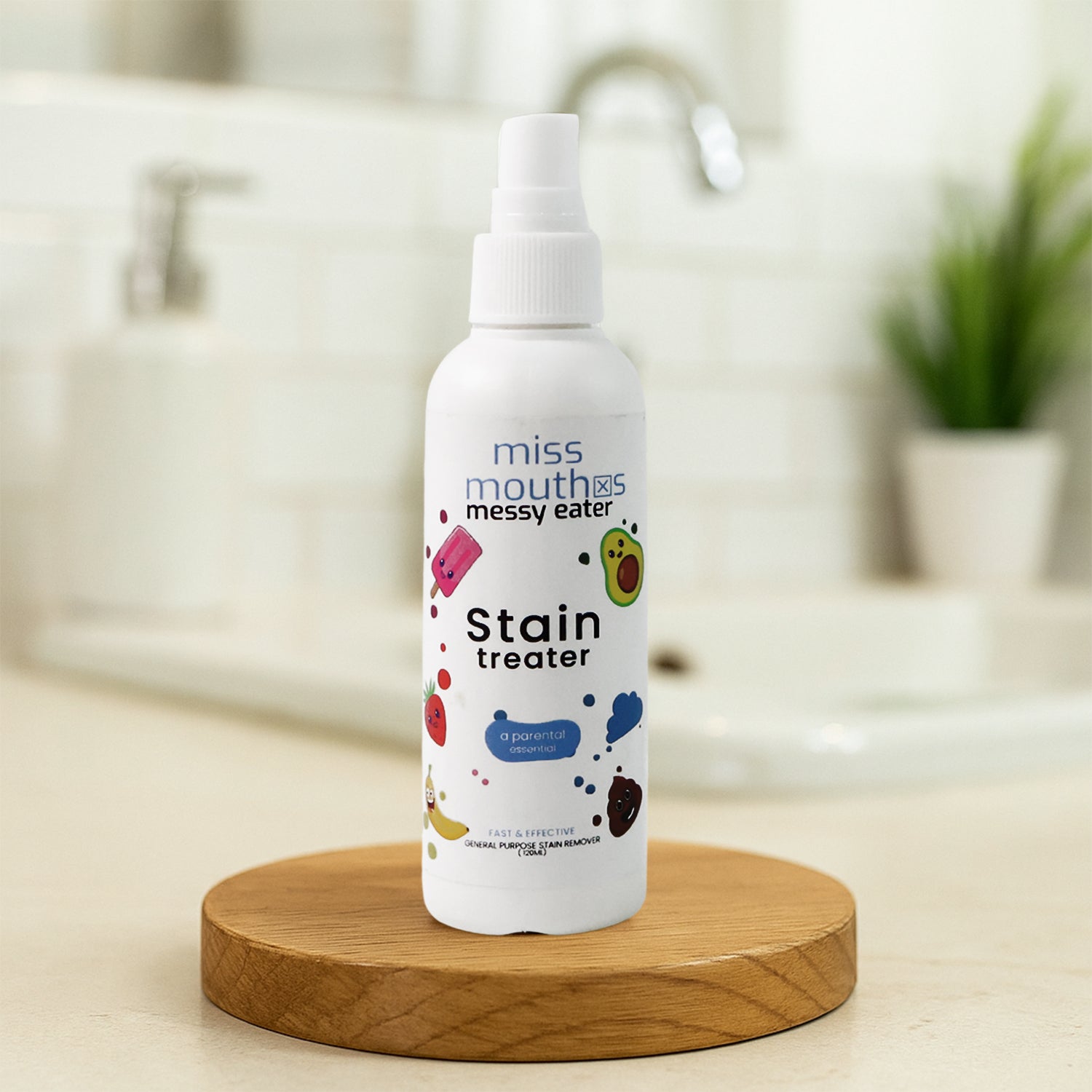 Wukusy Fabric Surface Stain Remover Spray 120ml, home and kitchen cleaning product for stain removal on fabrics.