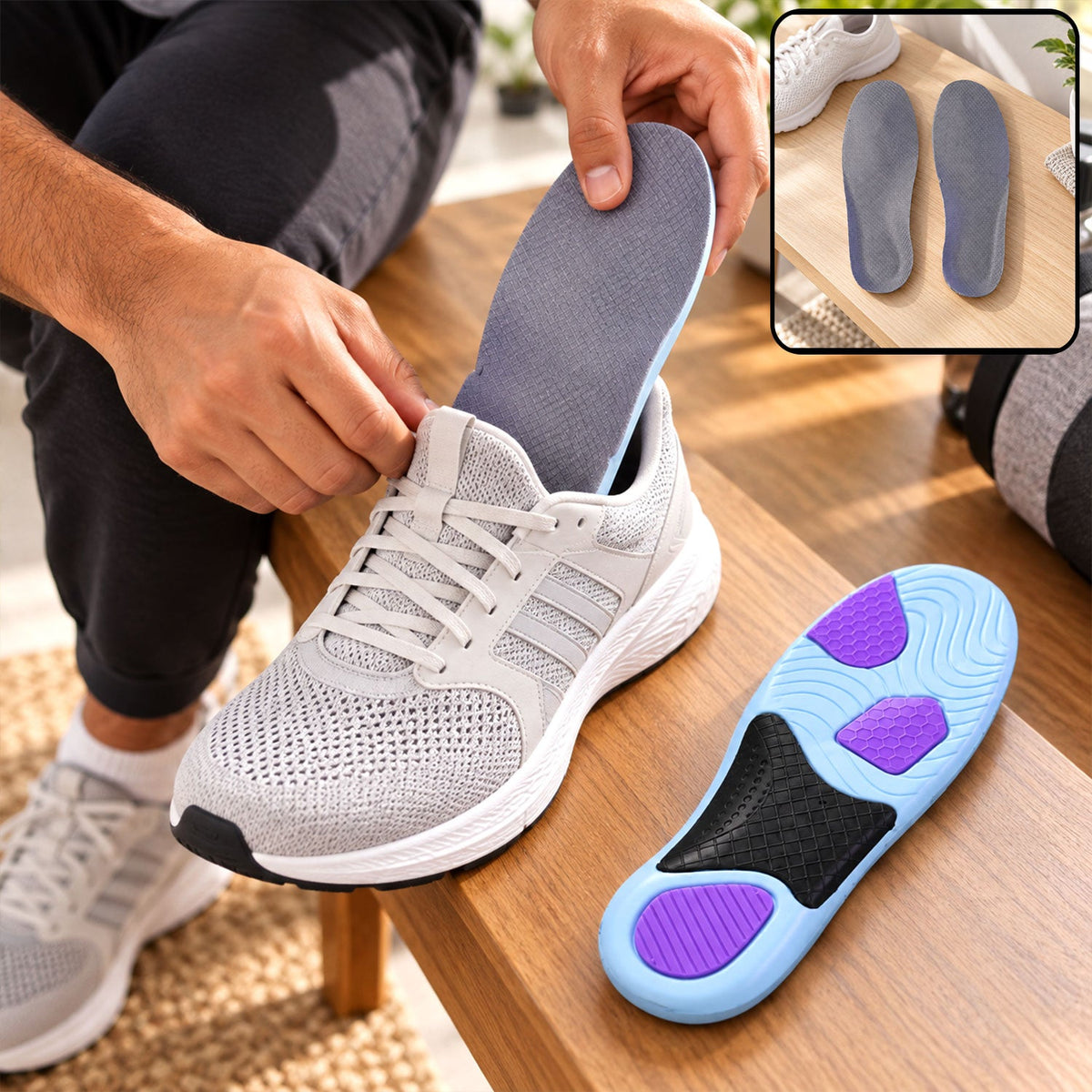 Cushioned Arch Support Shoe Insoles (1 Pair Size 3940)