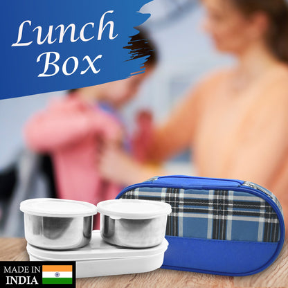 Set of 3 Wukusy stainless steel corporate lunch containers with secure lids, ideal for meal storage and portability.