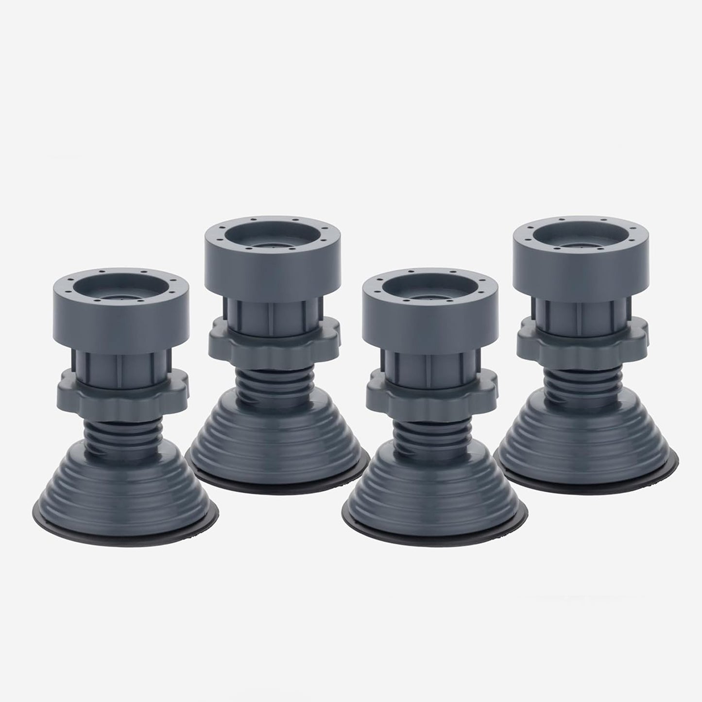 Set of four Wukusy adjustable antivibration pads for appliances, designed to reduce noise and stabilize home and kitchen appliances.