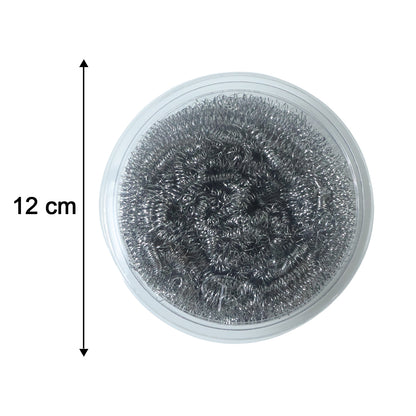 Wukusy stainless steel kitchen scrubber, 25g, durable cleaning tool with metal bristles for scrubbing pots and pans.