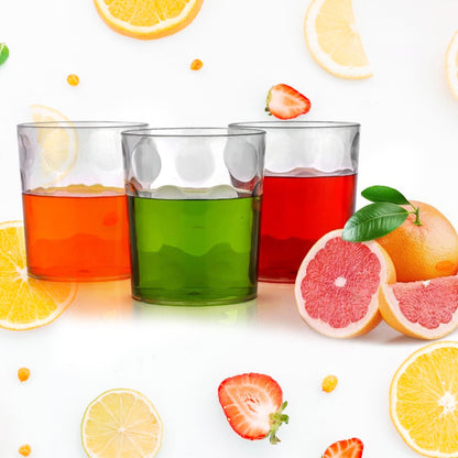 Set of six Wukusy Magic Glass clear glass bubble water juice glasses for home use, featuring unique bubble design and modern style.