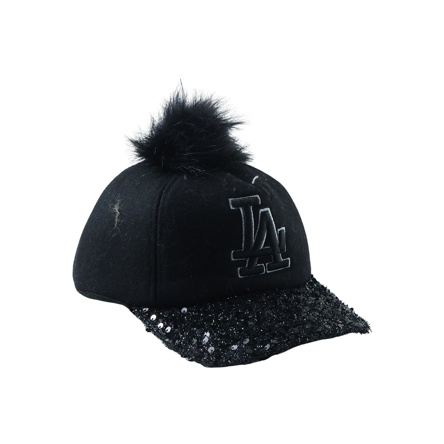 Wukusy embroidered logo design baseball cap with stylish stitching and adjustable strap, close-up of front view.