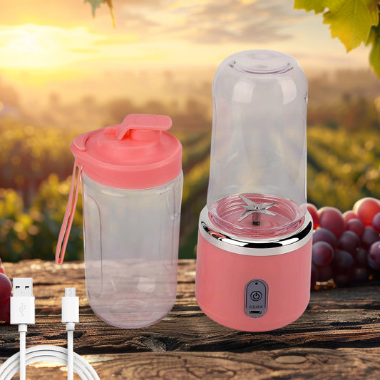 Wukusy portable small juicer blender with water bottle cup, compact design ideal for smoothies and on-the-go drinks