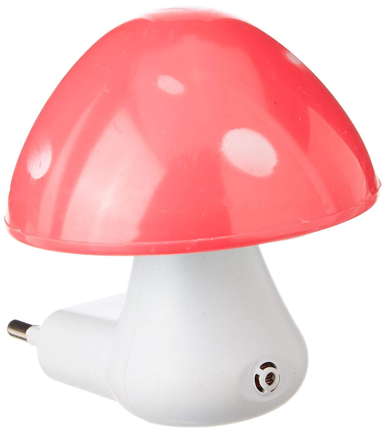Wukusy 0254 automatic night sensor mushroom lamp in multicolour emits soft glow, perfect for home decor and ambient lighting.